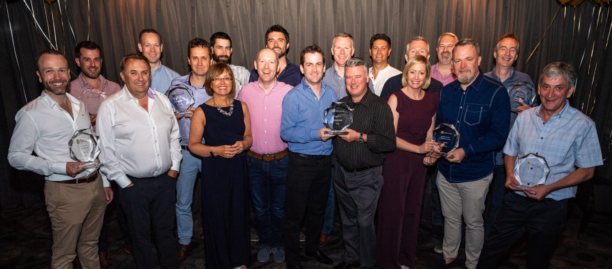 Group shot at the Partner of the year awards