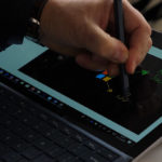 Close-up of drawing in PowerPoint