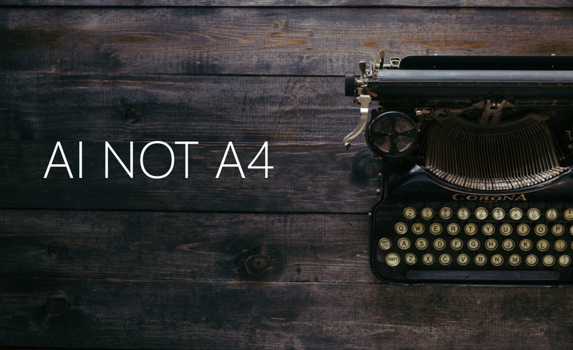 iamge of a typewriter on a table