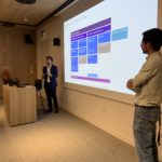 um homem que está na frente de uma televisão