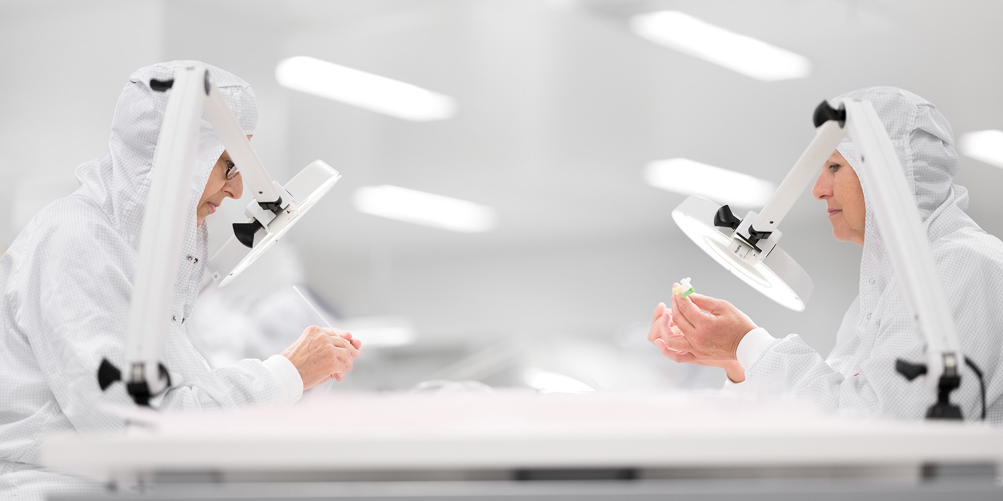 two people working in a lab