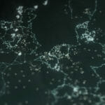 a close up of a mans face