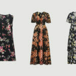 Three floral dresses