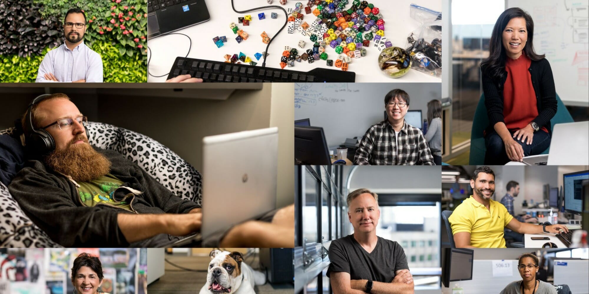 compilation of multiple people