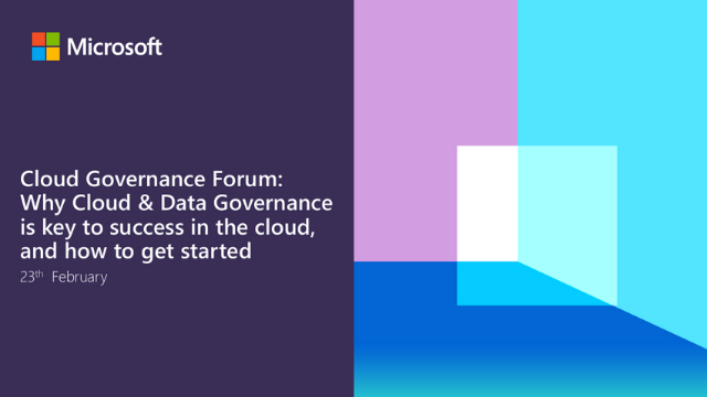 Cloud Governance Forum 23rd February