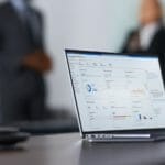 laptop showing Azure Security Center