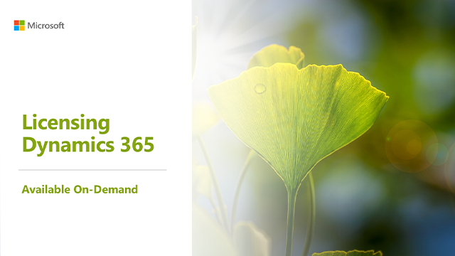Licensing Dynamics 365 | Available On-Demand