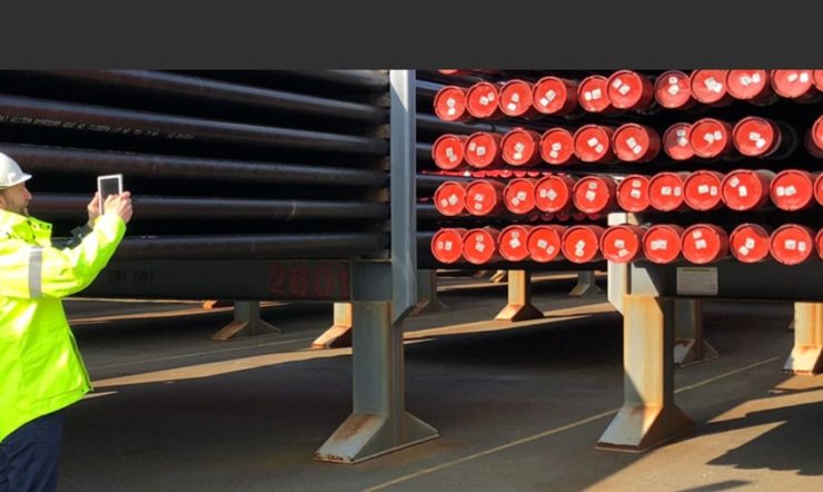 man taking a picture