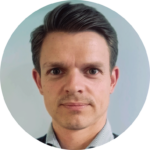 A man looking into the camera