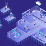 Illustasjon av en hybrid arbeidsdag