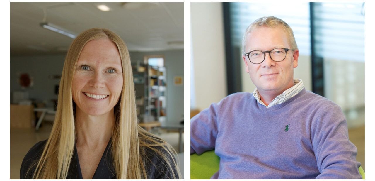 Kollasj av portrettbildene til Henriette Dolven og Christian Almskog