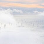 Sky with windmills