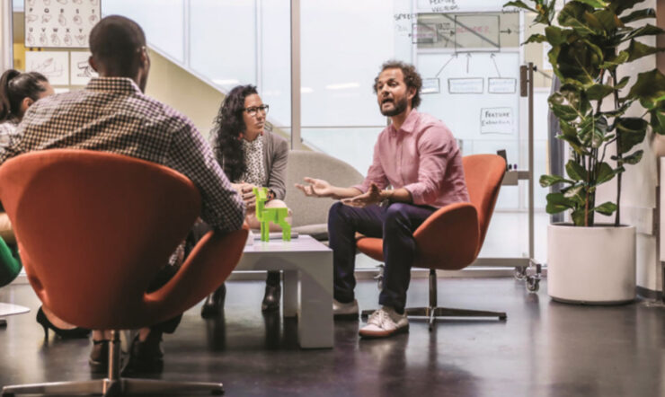 People sitting on the chairs