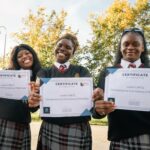 Students from Lucan Community College are pictured at the recent STEM Passport for Inclusion graduation.
