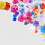 colorful picture boxes on a gray background