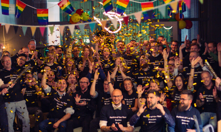 Människor som firar