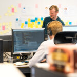 tech workers in bank