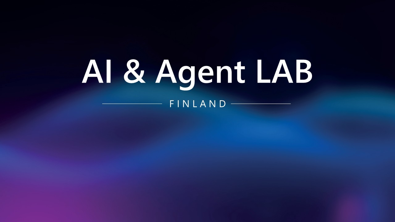 Tekstissä lukee: AI & Agent LAB